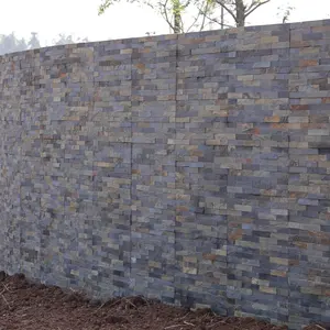 Pedra Natural Cultural Pedra Telhas ardósia para paredes exteriores
