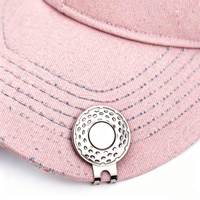 Clip Magnético para Gorra de Golf, Marcador de Pelota de Golf con Imán Grande, Color Plateado, Logotipo Personalizado al por Mayor para Accesorios de Gorra