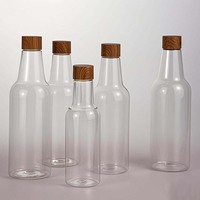 Bouteilles réutilisables personnalisées en PET pour thé et jus 150ml/200ml/250ml avec bouchon à vis et impression sérigraphique SYZ D-26