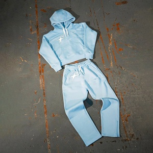 Clothing Manufacturers Custom Design Men Hoodies <b>Set</b> Jogging Suit Two Piece 100% Cotton High Quality Hoodie and <b>Sweatpants</b> <b>Set</b> - Product Image 2