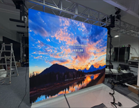 Écran LED motorisé déroulable, format 4:3, écran vidéo souple et flexible pour vitrine de magasin, publicité murale.