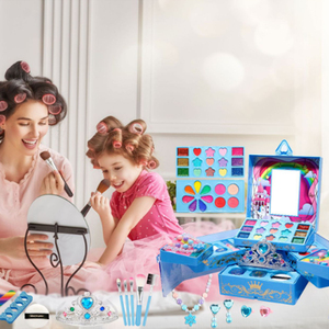Kit para Hacer Pulseras, Estuche de Maquillaje Real para <span class=keywords><strong>Niña</strong></span> de 10 <span class=keywords><strong>Años</strong></span>, Juego de Maquillaje de Juguete No Tóxico para Niñas, Maquillaje para Bebés - Product Image 3