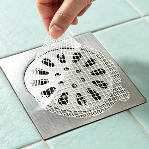 Bathroom Hair Catcher Drain Filter Mesh Self Adhesive For Shower Sink Kitchen Drain Protection - Product Image 1