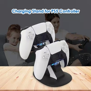 PS5 denetleyicisi için HBP-256 şarj doku LED çift USB şarj <span class=keywords><strong>PS4</strong></span> Gamepad için PS5 şarj istasyonu Cradle için standı - Product Image 3
