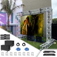 Écran LED pour événements extérieurs 500*1000mm P3.91 P4.81 Mur vidéo publicitaire à louer