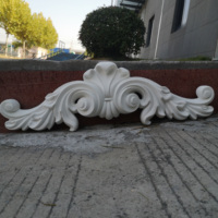 Polyuréthane Onlays Pu Appliques Décoration Murale Pu Sculpté Coin Moulage Onlay Sculpture Appliques pour La Décoration En Gros