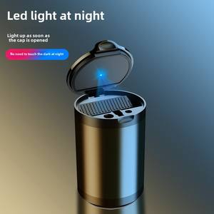 Cenicero de Coche Creativo, Moderno y Multifuncional de Metal y Plástico, Resistente a Altas Temperaturas, con Luz LED Decorativa, Personalizable, <span class=keywords><strong>Funway</strong></span> AST008 - Product Image 6