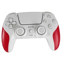 Manette de jeu sans fil avec capteur gyroscopique à 6 axes, double vibration, LED RGB antidérapante, joystick, manette de jeu pour Playstation 5 PS5 PS4 PC
