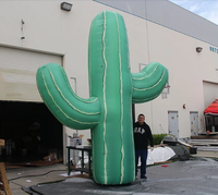 Personnalisé Lumière Led Extérieur Jardin Botanique Décoration Événement Fleur Plante Ballon Géant Cactus Gonflable pour la Publicité