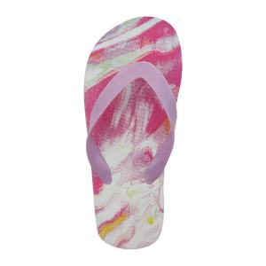 Stylish Tie Dye Print <b>Ladies</b> Flip Flops Pink Abstract Art Beach Sandals Lightweight Non <b>Slip</b> Summer Slippers Manufacturer Bulk - Product Image 2
