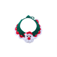 Écharpe en laine tricotée à la main pour chat, accessoire de noël, vente en gros, offre spéciale,