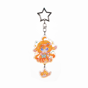 Best Price Plastic Digital Photo Uv Printed Key Chains with Cartoon Style