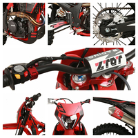 Nouvelle moto tout-terrain ZTOT 200-400CC 4 temps à essence YB300H à longue portée, 116 km/h, enduro, course hors route