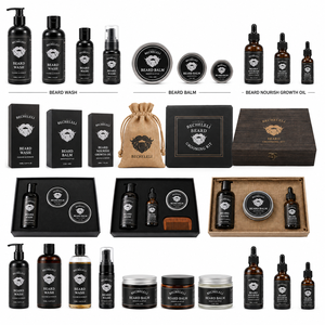 Huile à <span class=keywords><strong>barbe</strong></span> hydratante bio OEM, baume <span class=keywords><strong>et</strong></span> nettoyant pour <span class=keywords><strong>barbe</strong></span> avec sérum à l'argan pour le soin masculin - Logo personnalisé, vente en gros, marque privée - Product Image 2