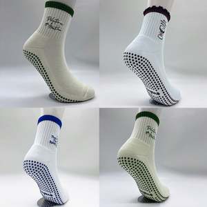 Calcetines de agarre de Pilates de alta calidad, suela antideslizante personalizada, calcetines negros de <span class=keywords><strong>bailarina</strong></span> de Pilates para mujer - Product Image 5