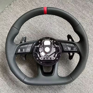 Volante in Pelle per Audi A3 A4L A5 A6L A7 A8 Q3 Q5 Q7 S3 S4 S5 RS3 RS4 <span class=keywords><strong>Q2</strong></span> A3 8V 8P A4 B7 B9 A6 C7 S5 SQ5 TTS MK2 - Product Image 3