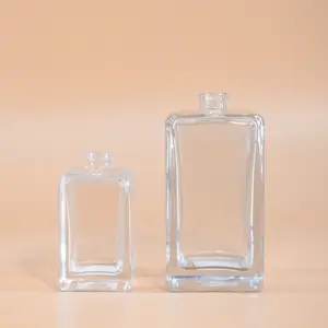 Frasco de vidro vazio personalizado recipientes de cosméticos para senhoras
