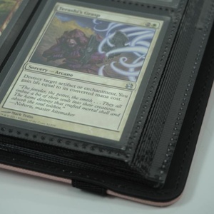 Nuevo Estilo, Carpeta Personalizada de Cuero PU Negro con 9 Bolsillos para Tarjetas Coleccionables, Páginas Interiores de PP, Muestra Disponible - Product Image 3