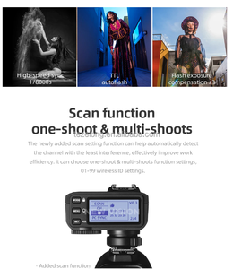 X2T-C X2T-N X2T-S X2T-F 2.4G draadloze flitser <span class=keywords><strong>trigger</strong></span> zender TTL HSS voor <span class=keywords><strong>Canon</strong></span> voor Nikon voor Sony Fuji Olympus controller - Product Image 2