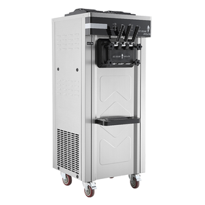 Commercial 3 Flavor Soft Frozen Yogurt Machine, Business 3 Flavors (2+1 Mixed) Soft Serve <b>Ice</b> <b>Maker</b>, Soft <b>Ice</b> Machine - Product Image 2