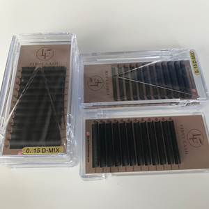 Ciglia Finte Individuali Fatte a Mano con Etichetta Privata, Ricciolo C CC D U, Nero Opaco, Cashmere Vegano, Cruelty-Free, Morbide - Product Image 2