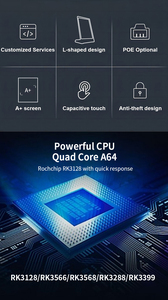 <b>10</b>.1 Inch <b>Android</b> <b>Tablet</b> Rk3128 L-Shape Digital Signage <b>10</b> point Touch Screen <b>Android</b> <b>10</b> <b>Tablet</b> PC 2+16GB WIFI for Business - Product Image 3