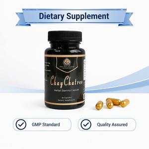 Las populares cápsulas herbales de ginseng natural para hombres de la fábrica contienen varios extractos de hierbas y fortificantes energéticos. - Product Image 1
