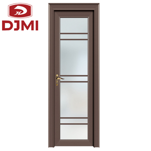 Puerta de Baño de Aluminio, Puerta Batiente de Aleación de Aluminio con Vidrio Templado - Product Image 3