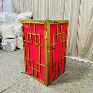 <span class=keywords><strong>Comptoir</strong></span> de table de bar de luxe bon marché avec cadre en acier inoxydable pour événements et fêtes en plein air - Product Image 5
