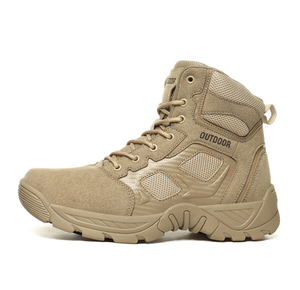 DF688 Stock Summer Outdoor Sports Walking Working <b>Hiking</b> Duty Men Breathable Sports <b>Hiking</b> Ankle <b>Boots</b> Black Desert - Product Image 3