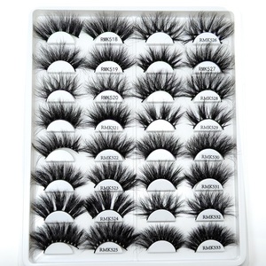 Pestañas de Visón 100% Naturales, Libres de Crueldad Animal, en Tira Completa, Caja Personalizada, Pestañas Postizas Hechas a Mano, de Lujo, 25mm, Venta al Por Mayor - Product Image 5