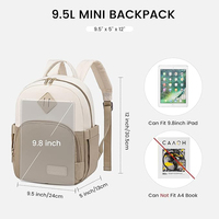 Sac à dos léger pour femme, mini sac à dos pour ordinateur portable, sacs à main personnalisés imperméables pour usage quotidien, sacs à bandoulière décontractés pour l'université et l'école