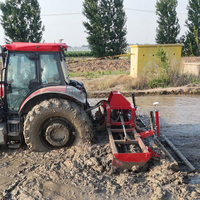 Planche de nivellement de terrain agricole à faible entretien, remorquée par un tracteur, pour le nivellement passif du sol et le déchaussement des eaux en zone humide