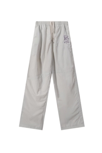 Conjunto Deportivo de 2 Piezas para Otoño, Chaqueta Cortavientos con Capucha y Bloques de Color, Pantalones Anchos con Bordado de Letras, Antiarrugas, Unisex - Product Image 4