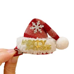 Barrettes mignonnes en forme de bois de renne de Noël avec cristaux et éléments festifs faits à la main pour petites filles – Idéal comme petit cadeau pour enfants - Product Image 5