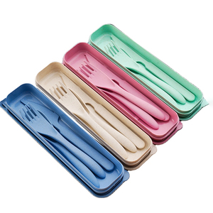 Ensemble de cuillères et fourchettes de qualité alimentaire pour enfants, outils de cuisine écologiques, ensemble de couteaux et fourchettes - Product Image 1