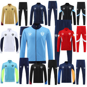 الخريف والشتاء سترة كرة القدم أزواج جديدة ملابس رياضية مريحة بدلات تدريب كرة القدم مع بدلة رياضية ذات جودة تايلاندية مع اسم الفريق - Product Image 1