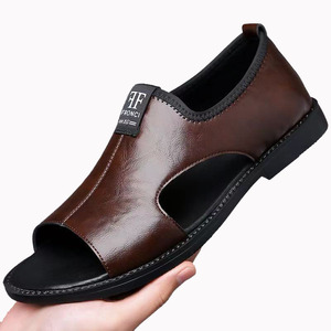 2025 estate <span class=keywords><strong>sandali</strong></span> da uomo scarpe da spiaggia Casual Open Toe con fondo morbido antiscivolo e soletta da guida per papà Anti-odore - Product Image 2