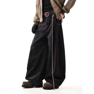 2026 <strong>Winter</strong> High-Quality for <strong>Men</strong> Fashionable Curved Pants Retro Loose Wide-Leg Casual <strong>Trousers</strong> - Product Image 4