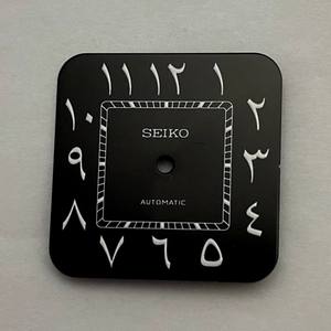 New square 27mm black mechanical watch strap with NH35 movement, water-resistant, made of <b>plastic</b> material, with <b>modified</b> dial a - Product Image 5