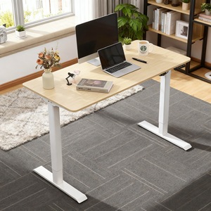 โต๊ะทำงานปรับระดับความสูงด้วยไฟฟ้า Netease มอเตอร์เดี่ยว โครงโลหะ โต๊ะคอมพิวเตอร์ โต๊ะทำงานสำนักงาน โต๊ะปรับระดับได้ - Product Image 1