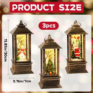 Lámpara Decorativa LED con Llama 3D Realista, Funciona con Pilas, Ambiente Navideño, Pequeña Linterna de Viento Portátil para Fiestas - Product Image 3