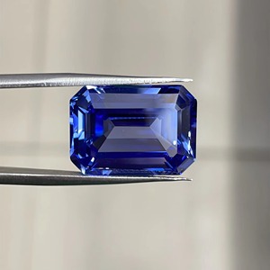 Un quilate suelto laboratorio creado zafiro corte <span class=keywords><strong>esmeralda</strong></span> <span class=keywords><strong>Azul</strong></span> zafiro sintético <span class=keywords><strong>piedra</strong></span> suelta precio - Product Image 2