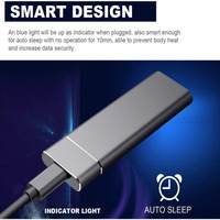 Boîtier métallique fin, disque SSD portable 1 To 2 To, type C, SSD externe mobile pour le stockage de jeux