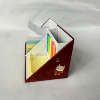 Nouvel ensemble promotionnel 2026 de blocs-notes adhésifs en forme de cube et porte-stylo, personnalisable avec impression de logo et emballage