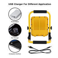 Lampe de travail LED sans fil KCD 40w 42w 48w 50w 60w 5 pouces rechargeable multifonctionnelle mince USB 3 ans de garantie nid d'abeille 12v