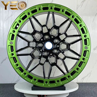 Jantes forgées monoblock Beadlock concaves profondes vertes, rouges et noires 17X10 18X9 19X9.5/10 pour BMW 5X112 5X120