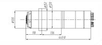Moteur de broche électrique haute précision OD120mm 7.5kW BBT30 refroidi par eau, roulement 380V 600/800Hz pour perçage et fraisage CNC