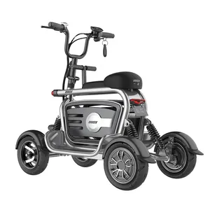 Scootmobiel 4 Wiel Reizen 2021 Elektrische Scooter 400W Elektrische Driewieler Motorfietsen Lithium Fiets Electr Volwassen