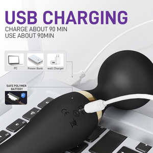 Bán Buôn Đồ chơi tình dục hai đầu Vibrator cho phụ nữ đồ chơi người lớn Wand Massager sextoys Wand massage juguetes sexuales Clitoral Vibrator - Product Image 6